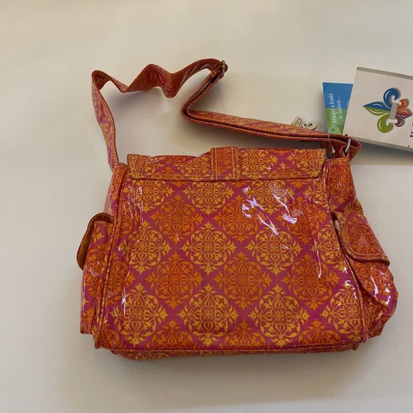 Kalencom New Orleans Midi Buckle Diaper Bag Oil Cloth Eco-Friendly UNUSED - Picture 4 of 10